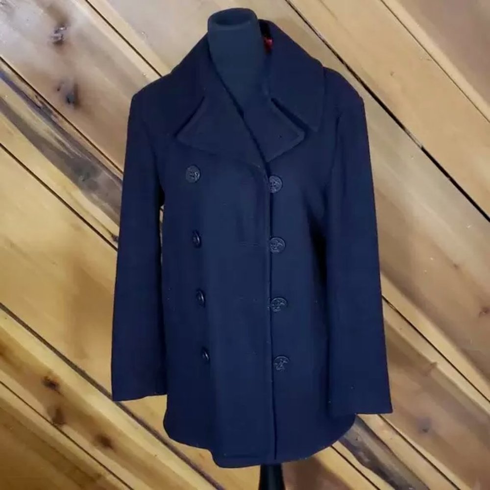 Vintage Cooper Navy Military Pea Coat
